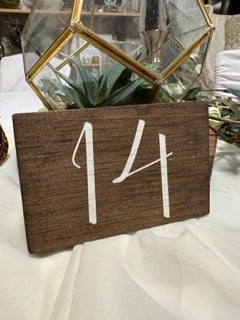 Square Wooden Table Numbers