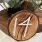 Round Wooden Table Numbers
