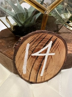 Round Wooden Table Numbers
