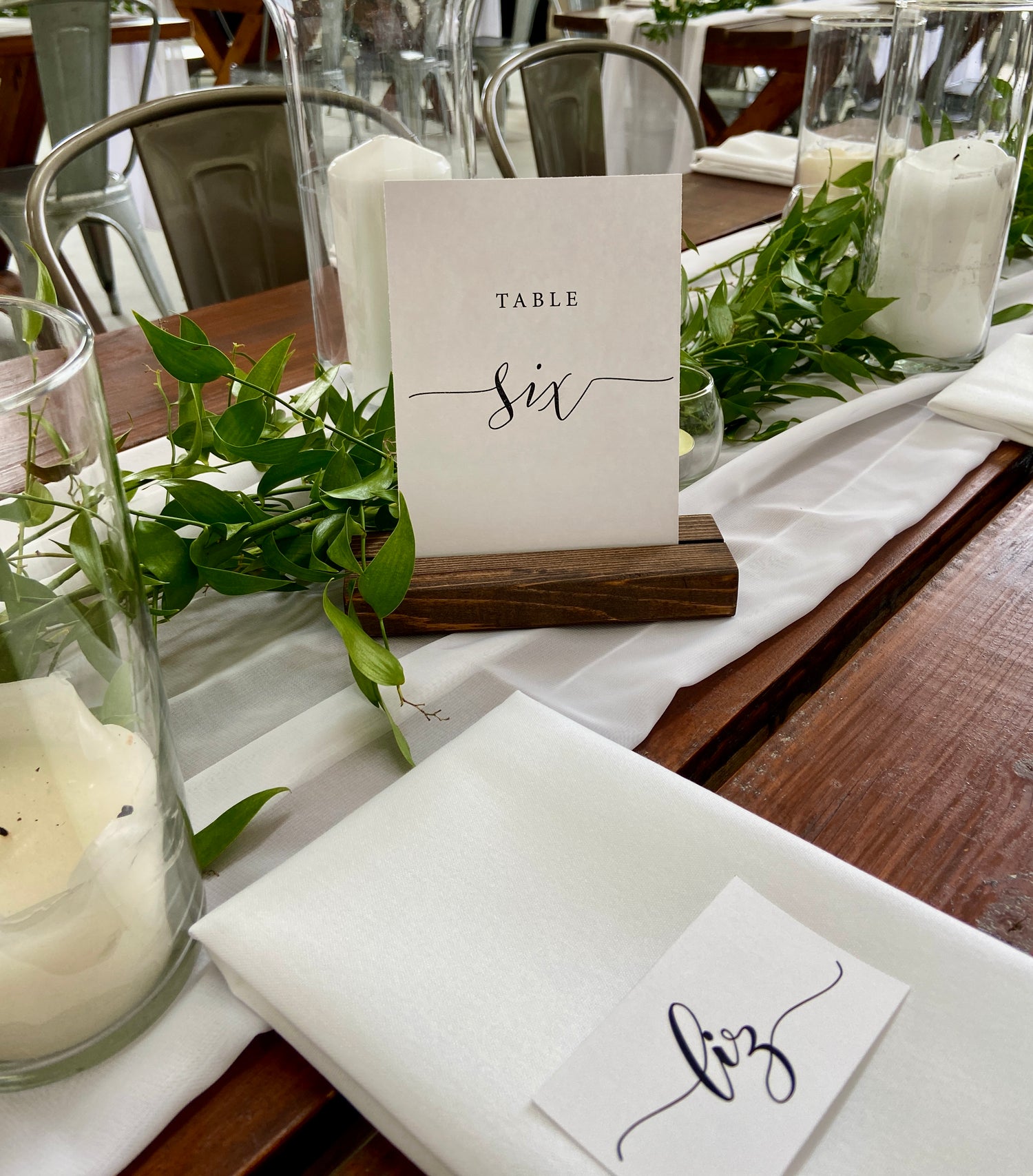 Table Number Rentals