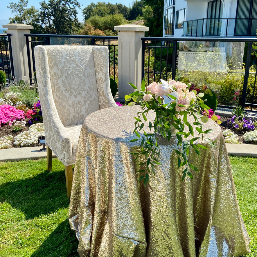 Sequin table cloth