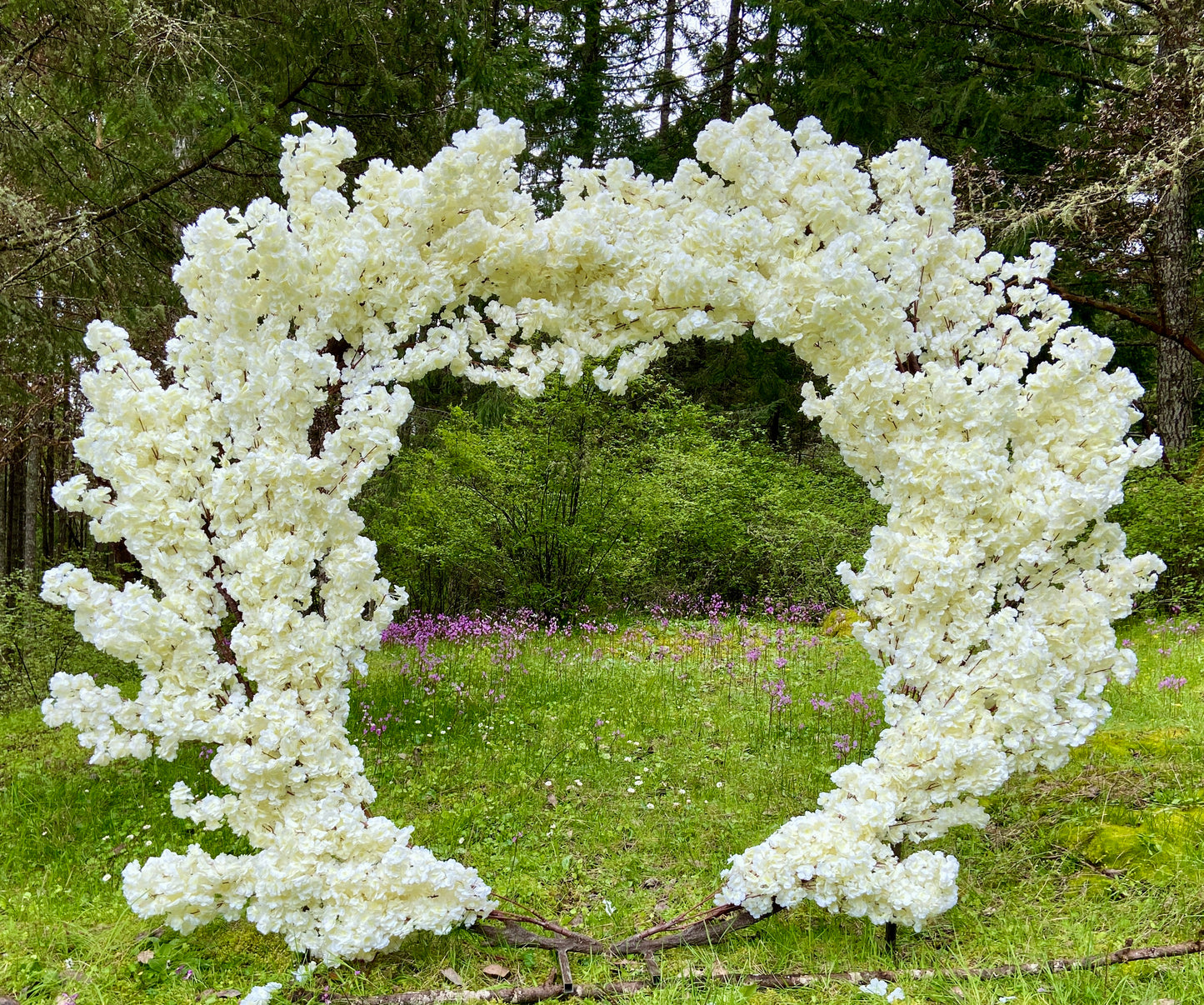 White Flower Archway