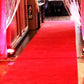 Red Plush Carpet Aisle Runner
