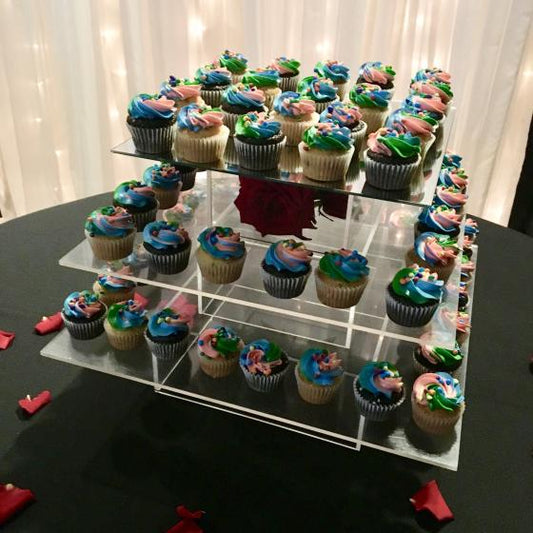 Square Acrylic Cupcake Stand